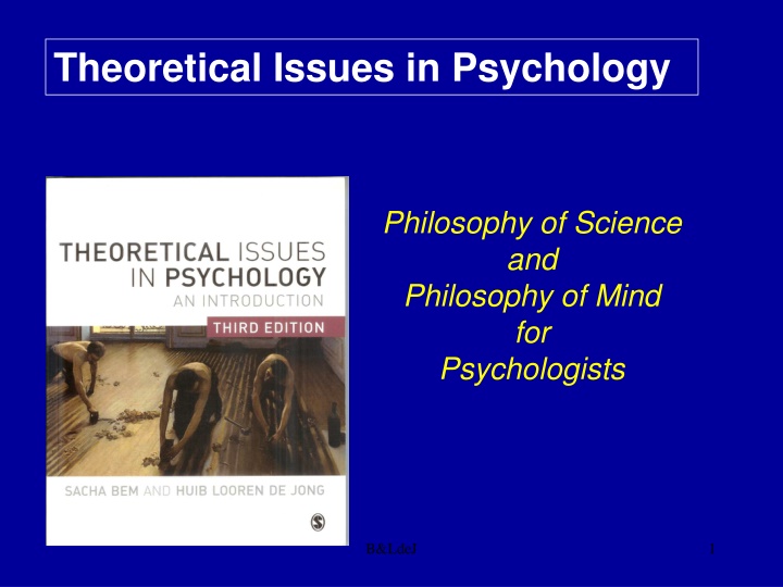 theoretical issues in psychology