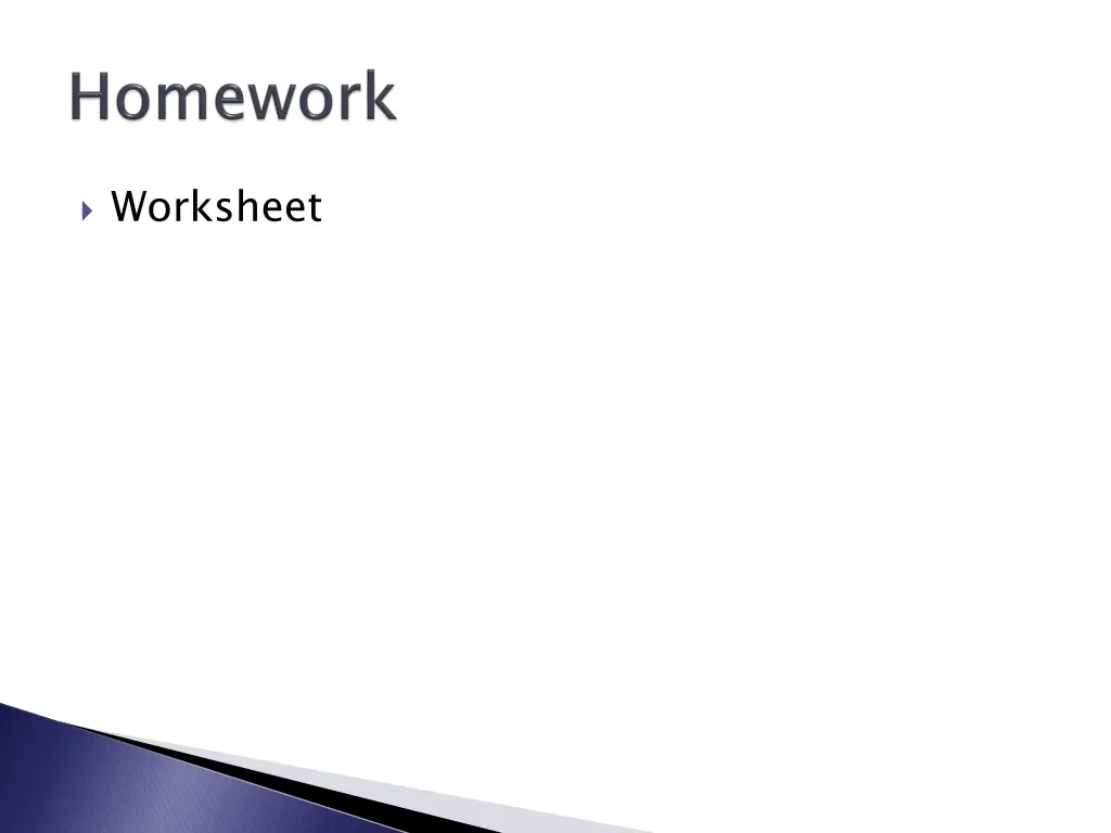 worksheet