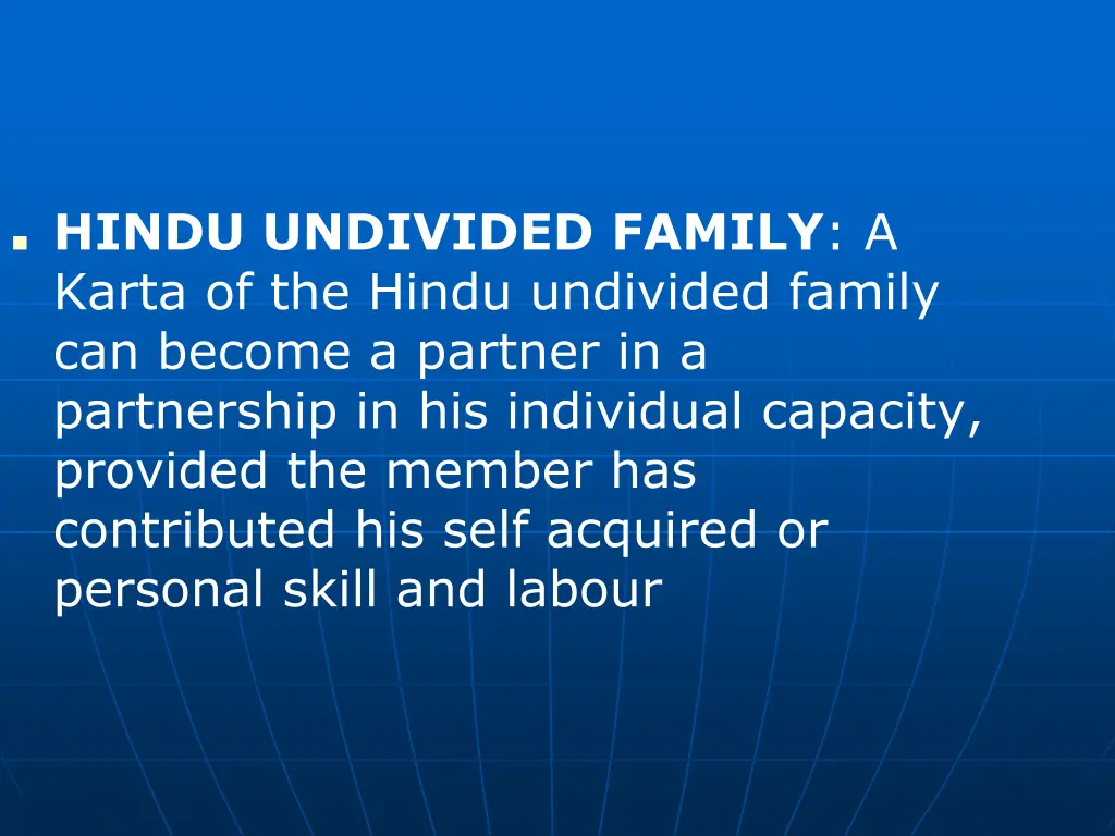 hindu undivided family a karta of the hindu