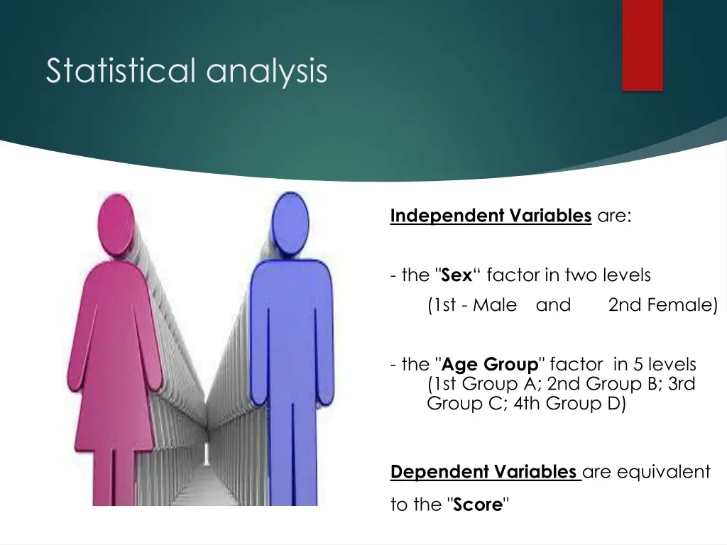 statistical analysis