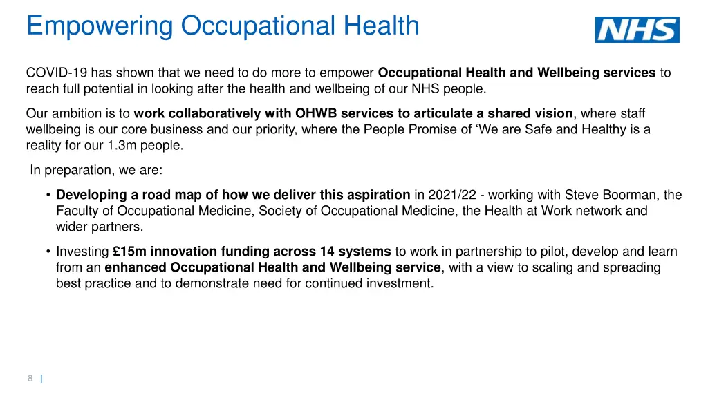 empowering occupational health