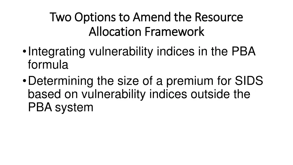 two options to a two options to amend