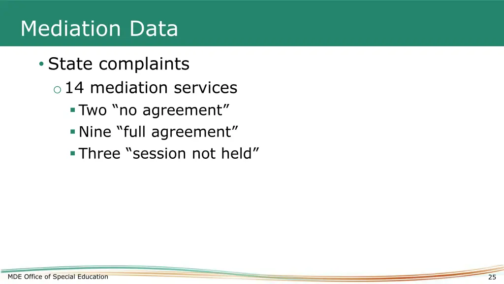 mediation data