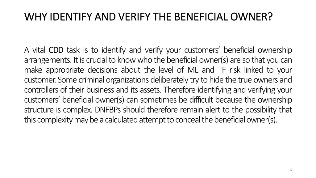 why identify and verify the beneficial owner