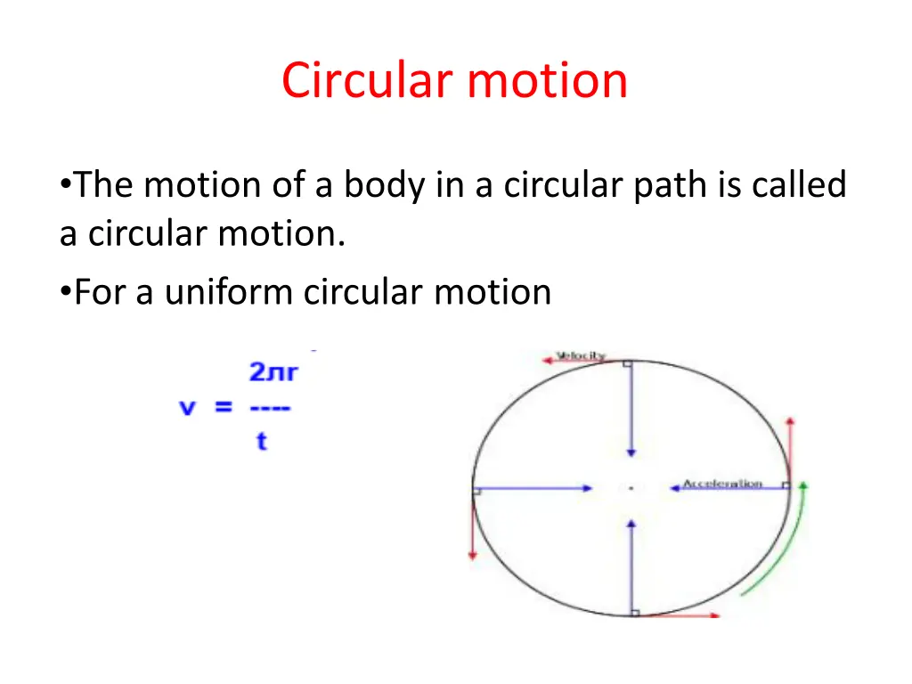 circular motion