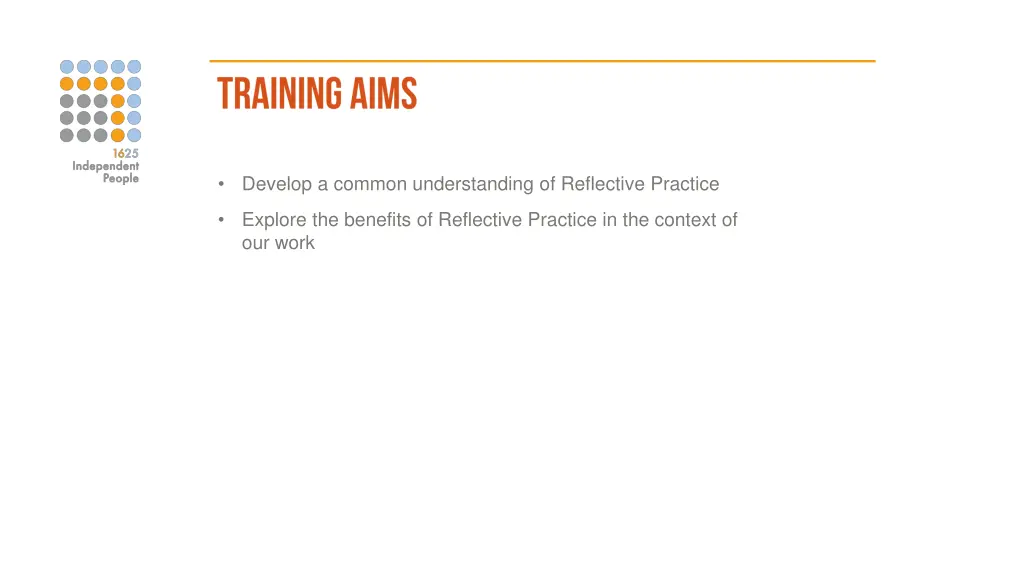 develop a common understanding of reflective