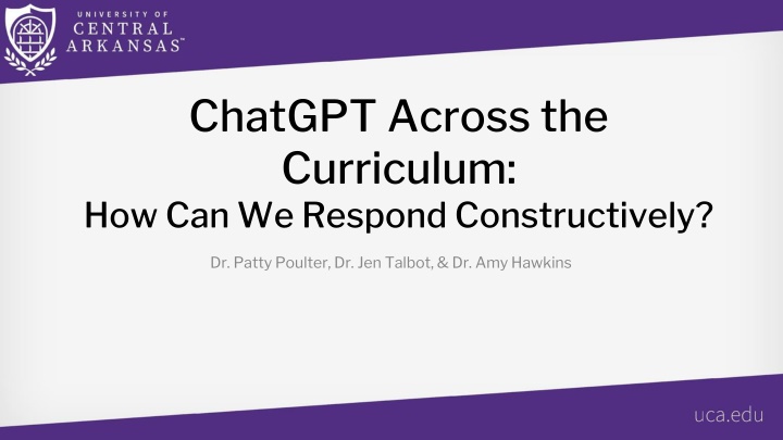 chatgpt across the curriculum how can we respond