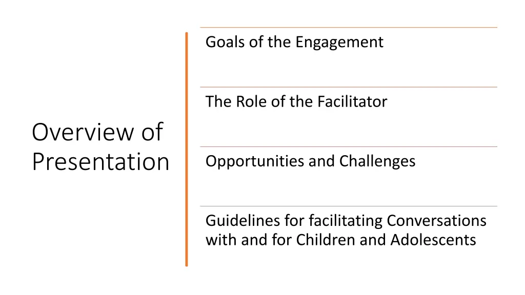 goals of the engagement