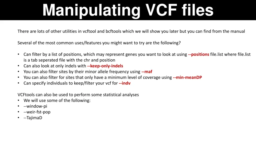 manipulating vcf files 3