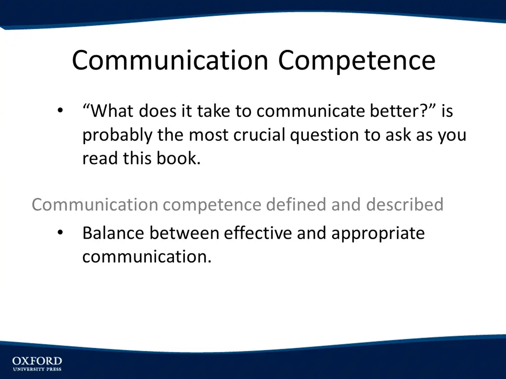 communication competence