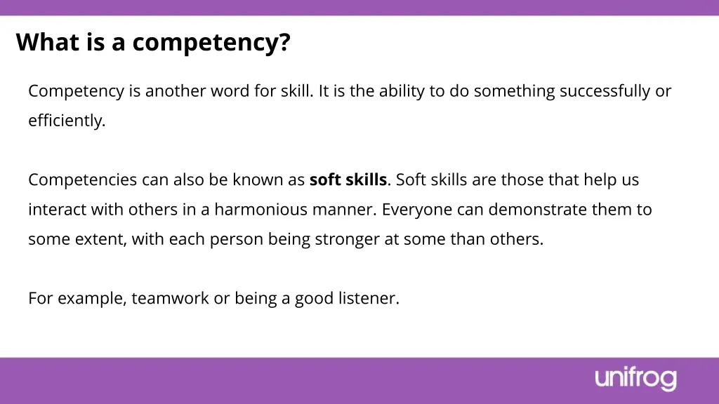 what is a competency