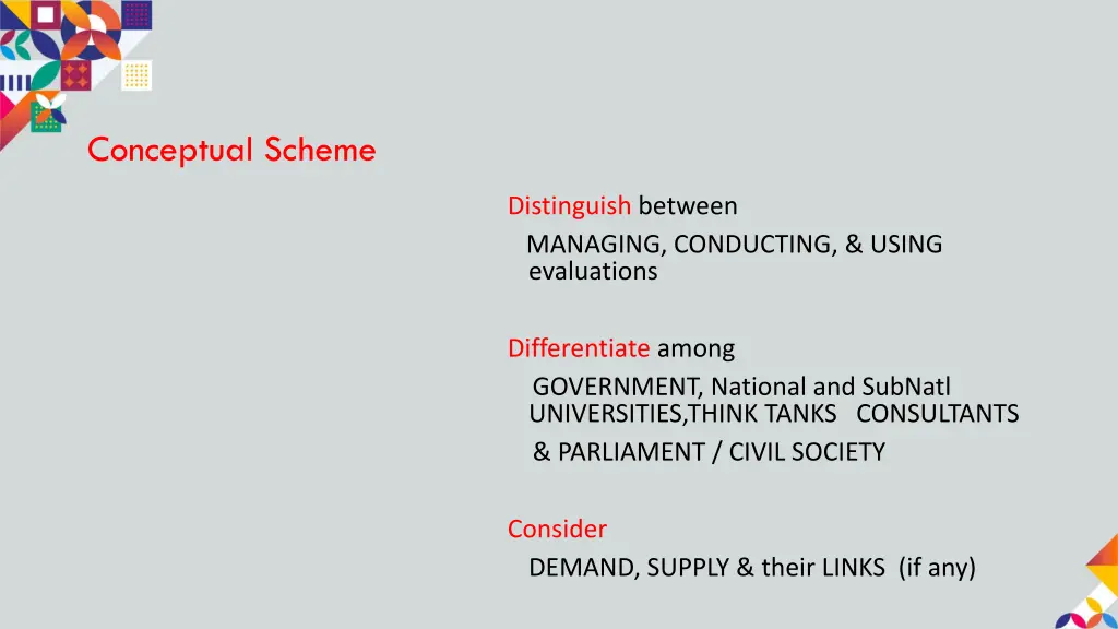 conceptual scheme