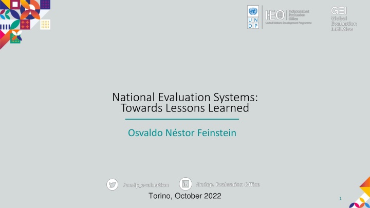 national evaluation systems towards lessons