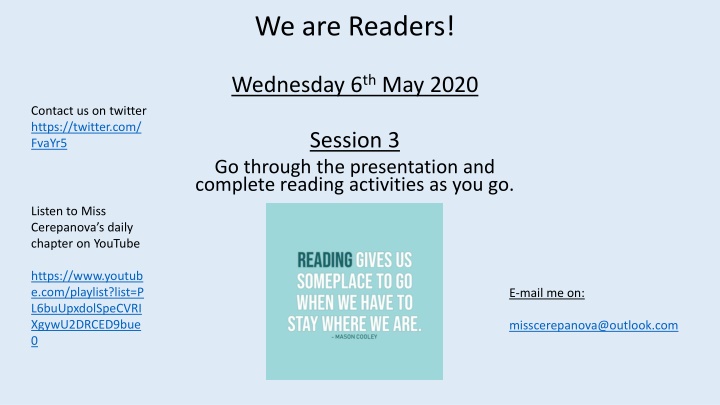 we are readers