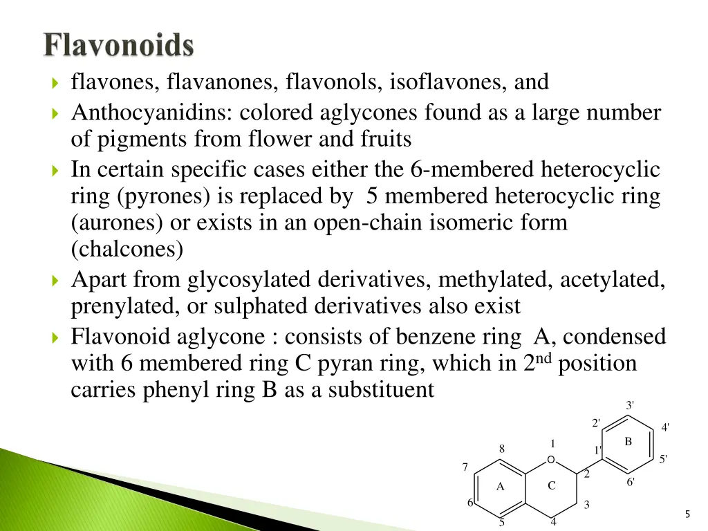 flavones flavanones flavonols isoflavones