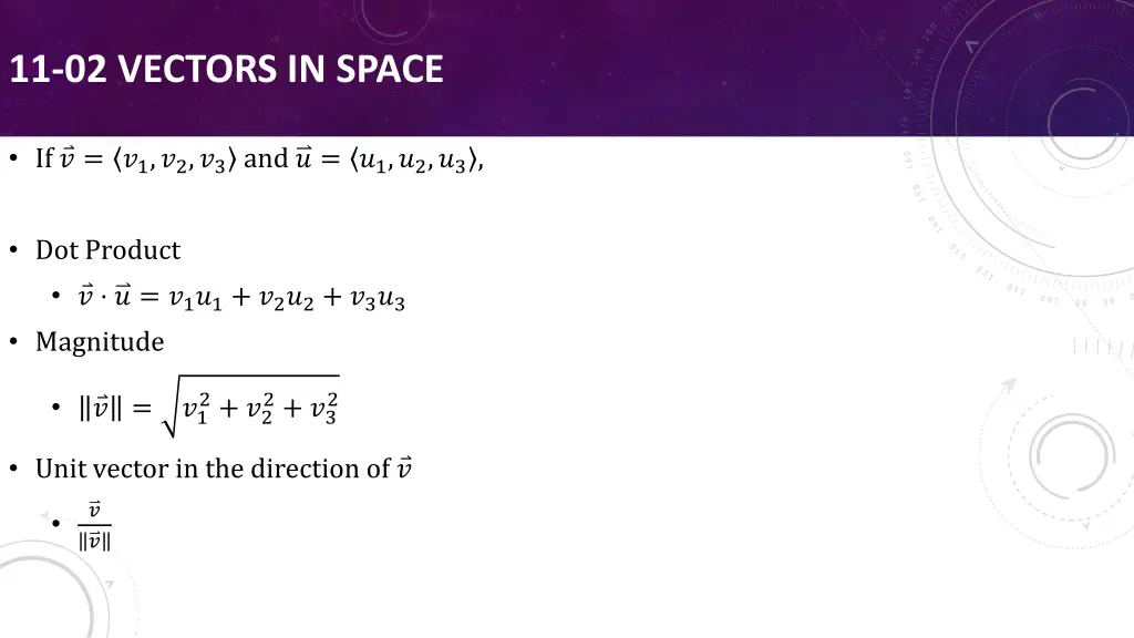 11 02 vectors in space 1