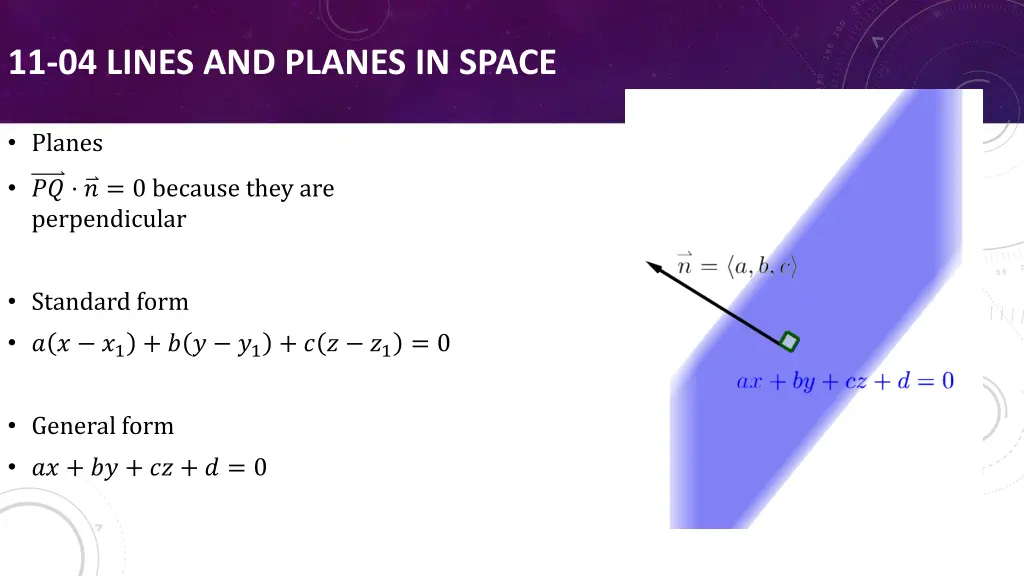 11 04 lines and planes in space 3