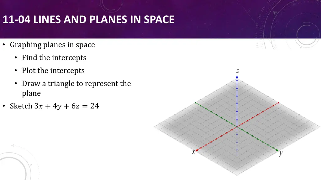 11 04 lines and planes in space 7