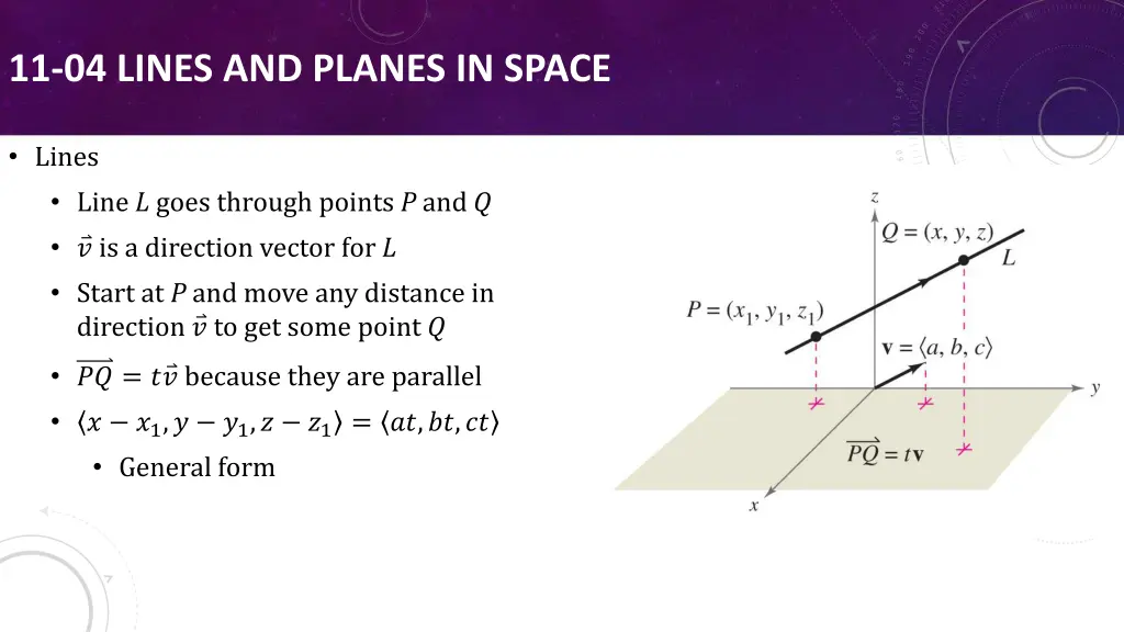 11 04 lines and planes in space