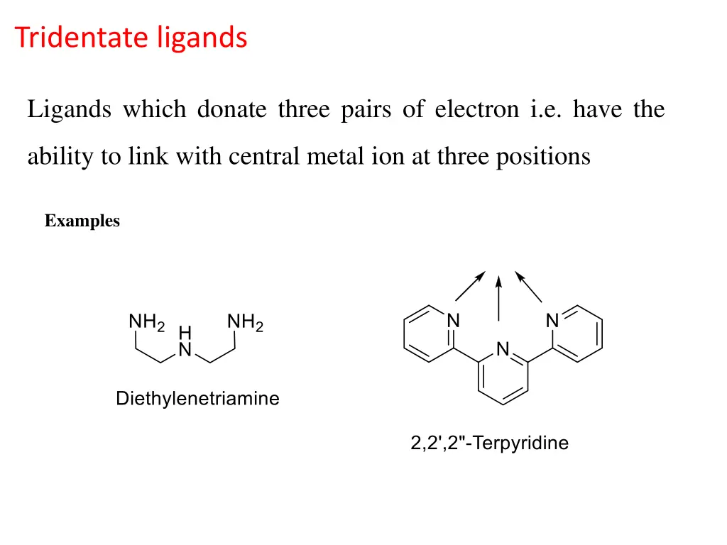 tridentate ligands