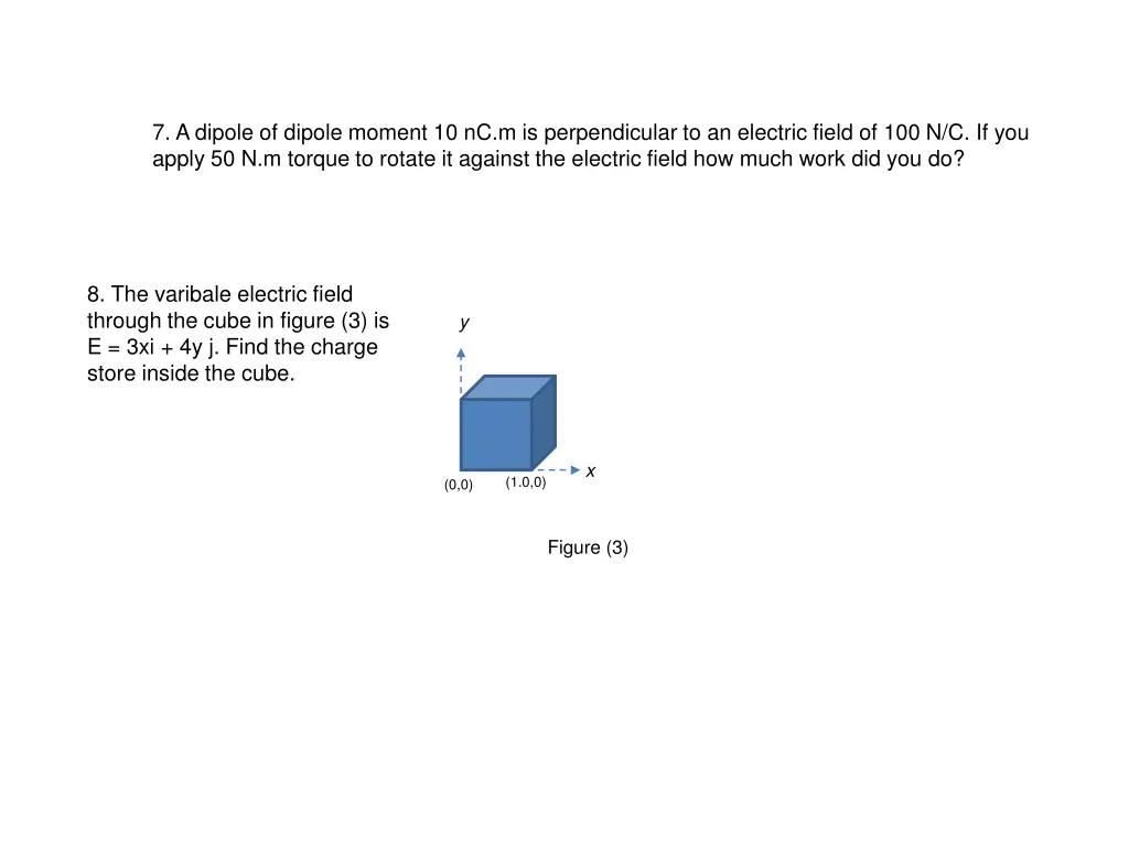 7 a dipole of dipole moment