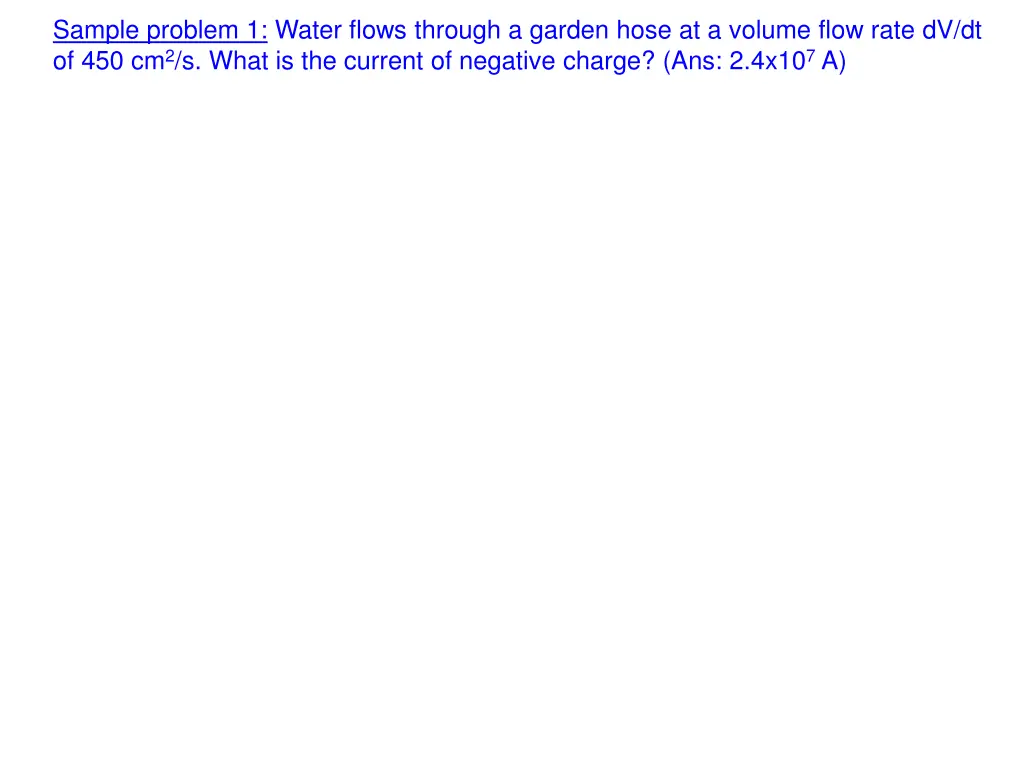 sample problem 1 water flows through a garden