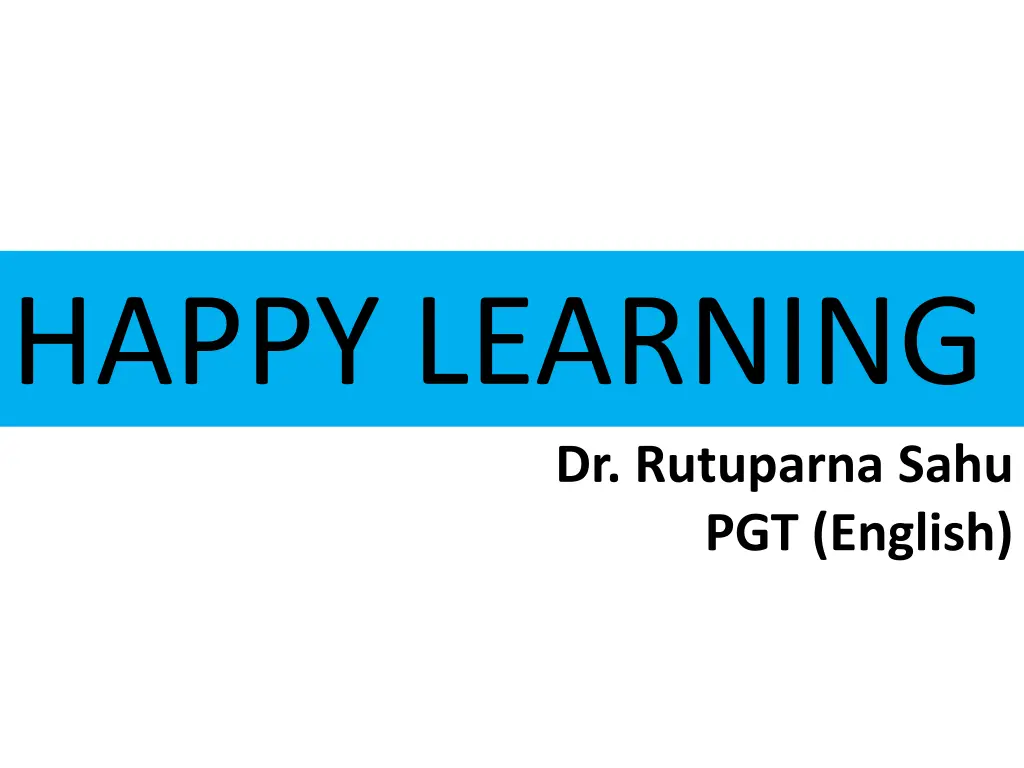 happy learning