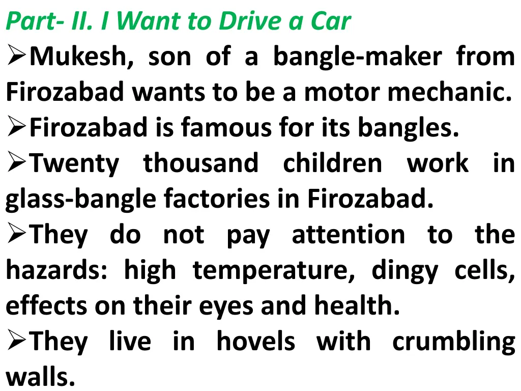 part ii i want to drive a car mukesh