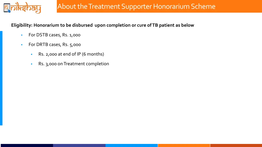 about the treatment supporter honorarium scheme