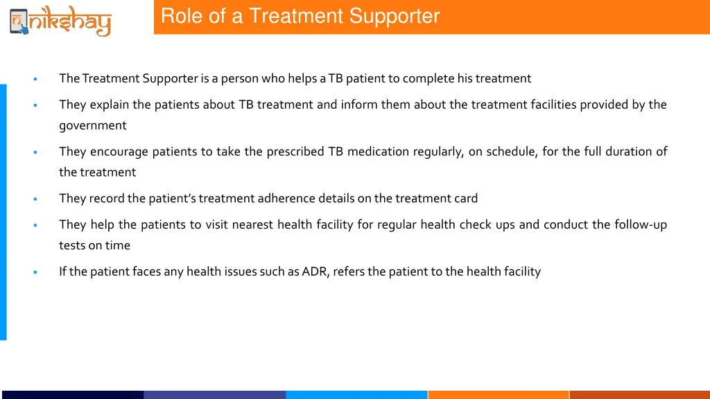 role of a treatment supporter