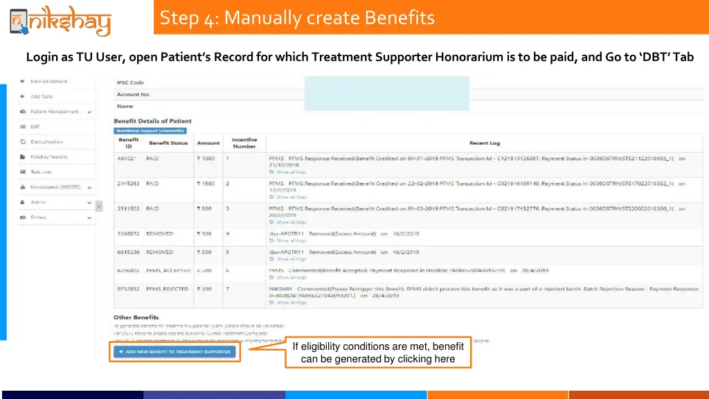 step 4 manually create benefits 1