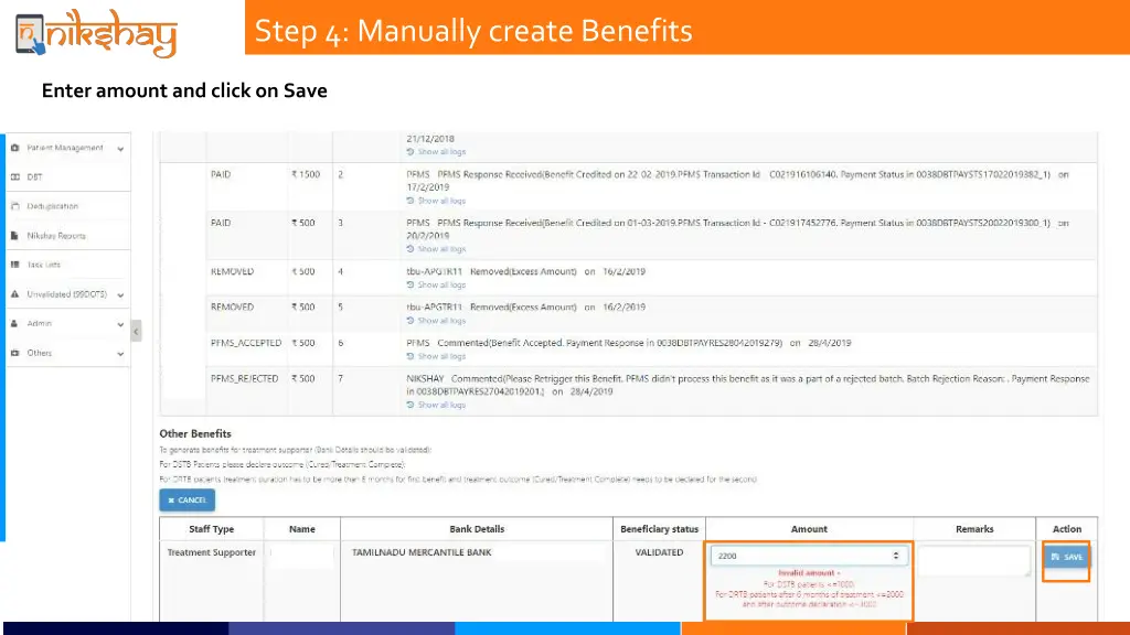 step 4 manually create benefits 2