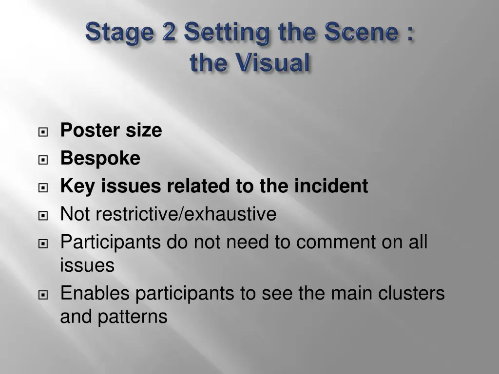 poster size bespoke key issues related