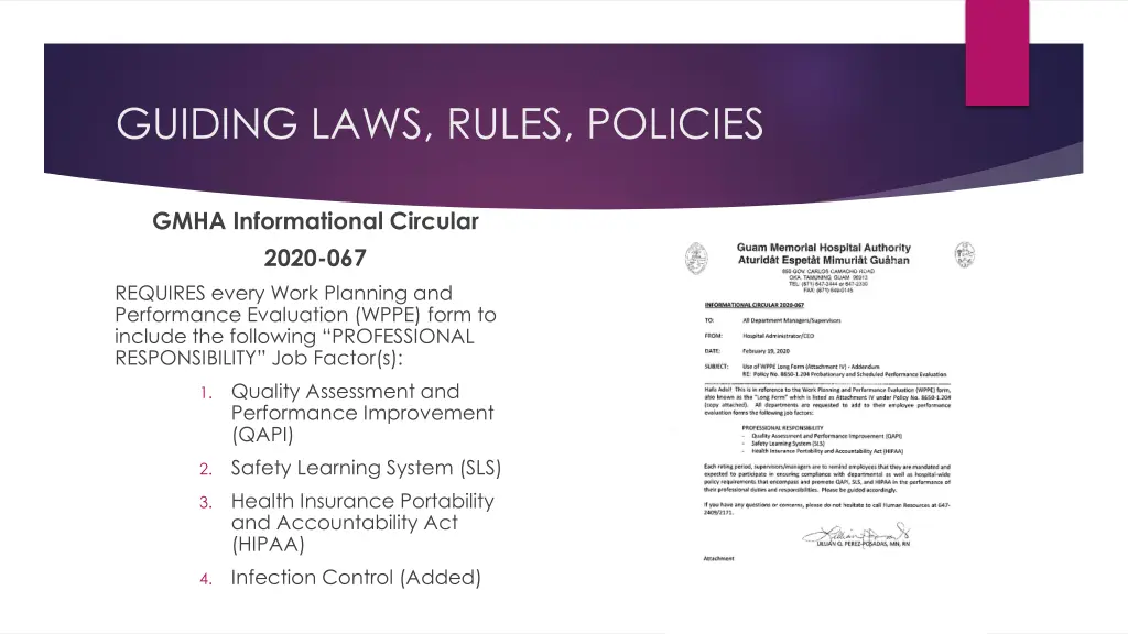 guiding laws rules policies 2