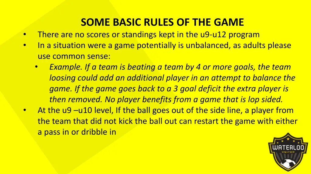 some basic rules of the game there are no scores