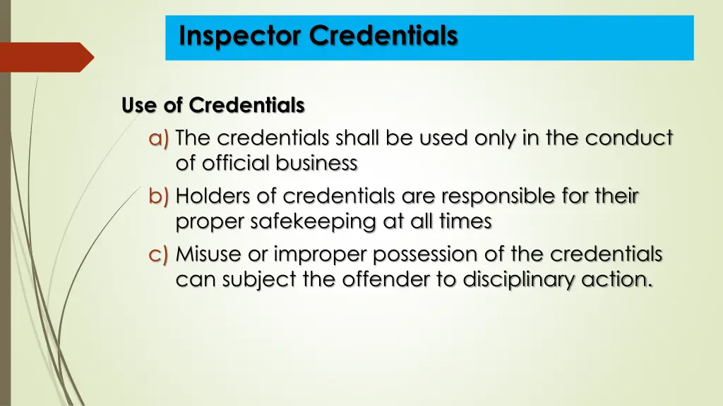 inspector credentials 1