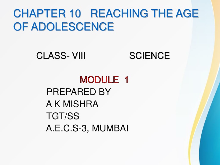 chapter 10 reaching the age of adolescence