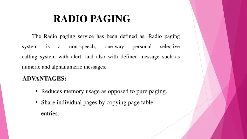 radio paging