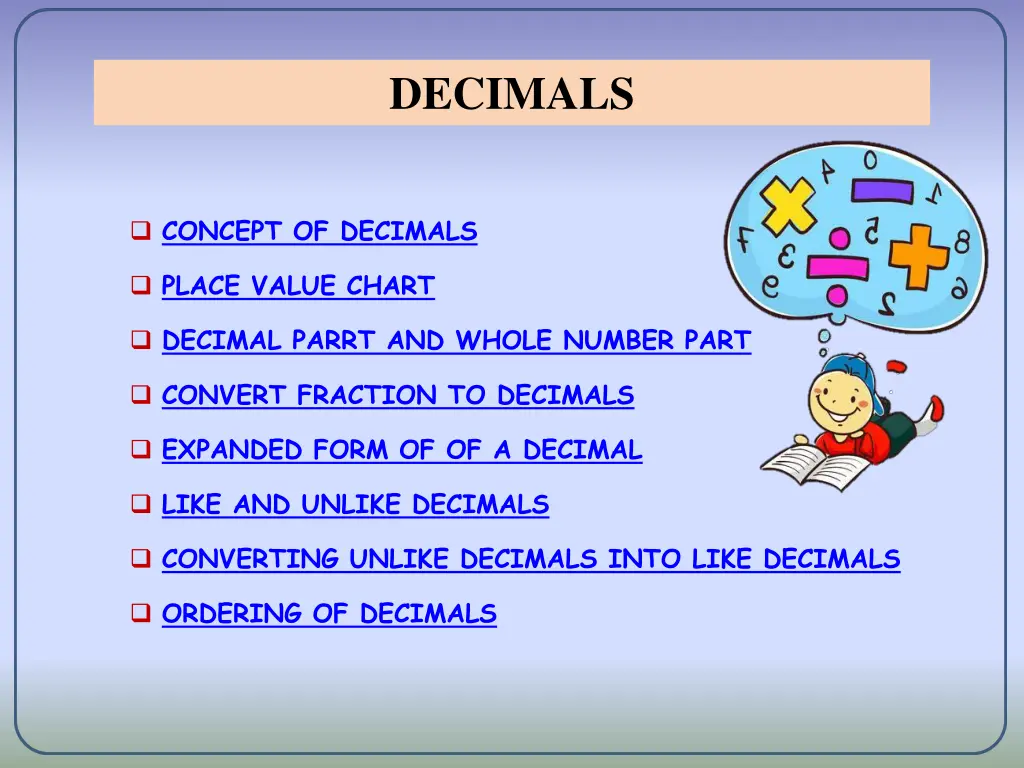 decimals