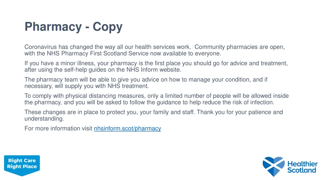 pharmacy copy