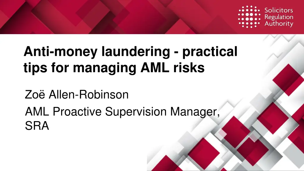 anti money laundering practical tips for managing 1