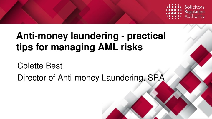 anti money laundering practical tips for managing