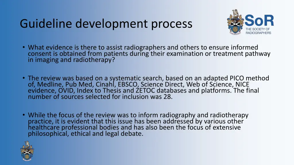 guideline development process