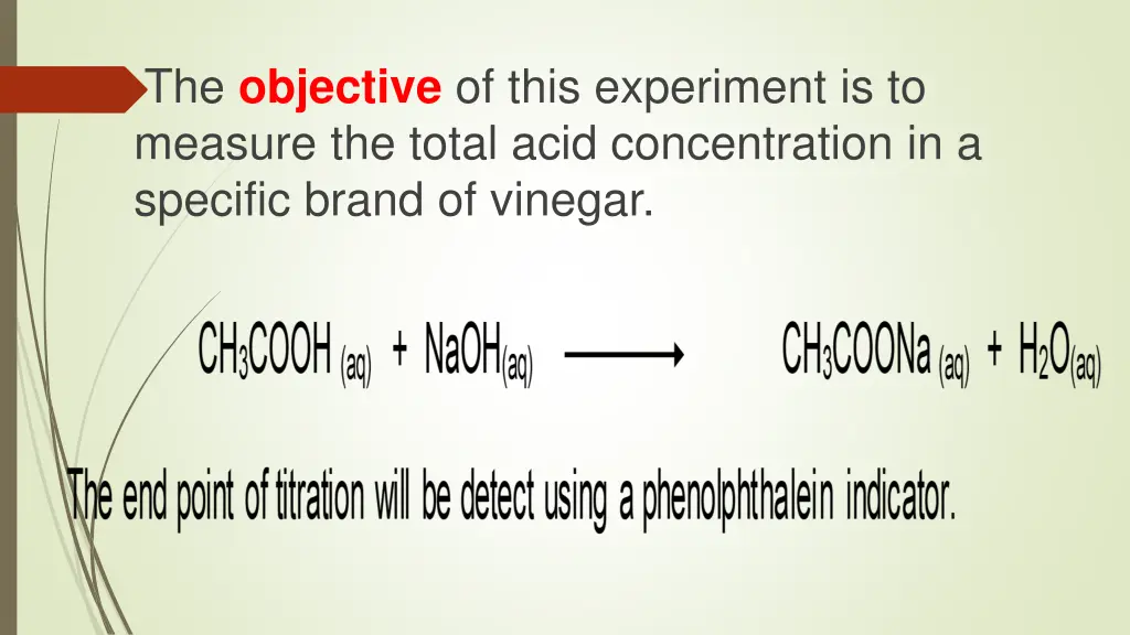 the objective of this experiment is to measure