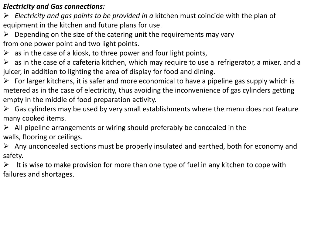 electricity and gas connections electricity