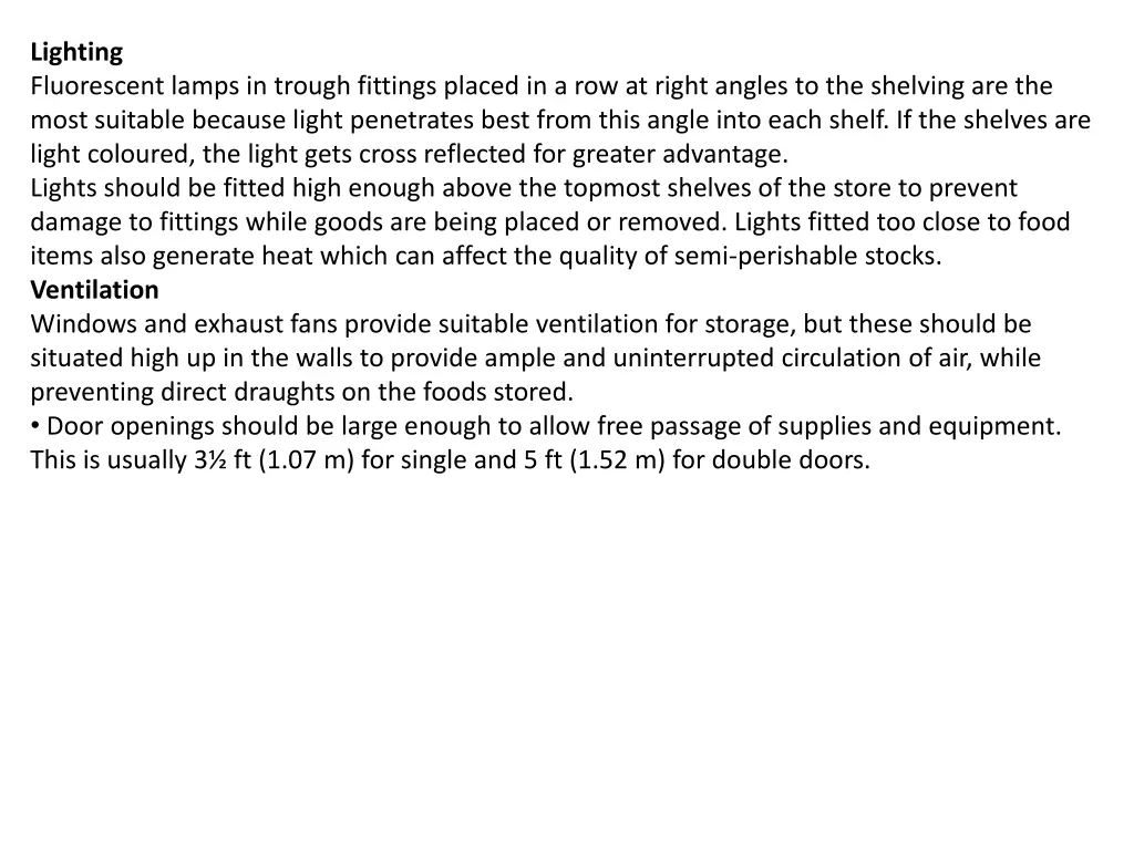 lighting fluorescent lamps in trough fittings