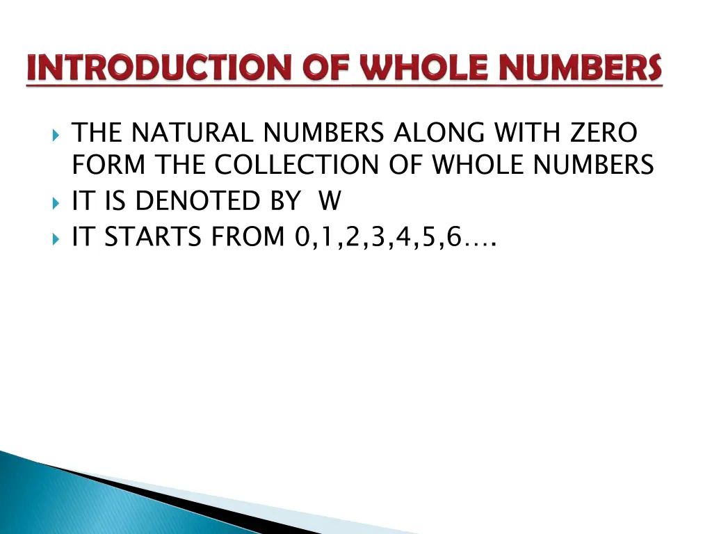 the natural numbers along with zero form