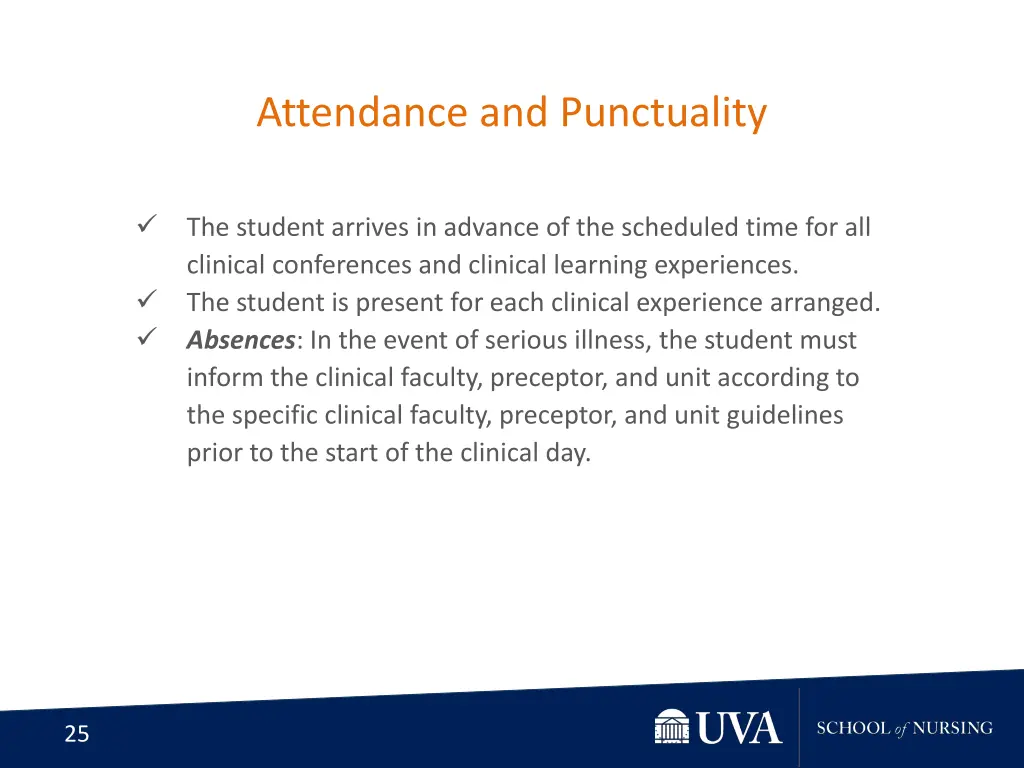 attendance and punctuality