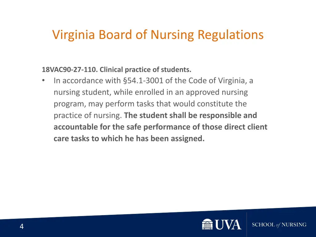 virginia board of nursing regulations