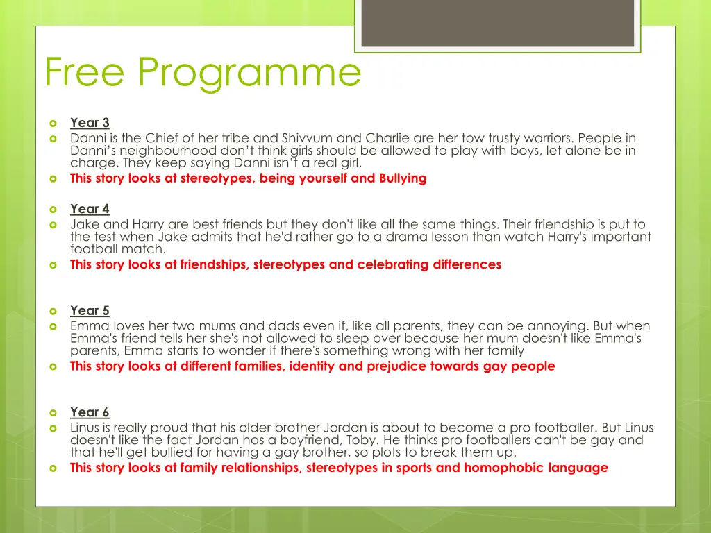 free programme